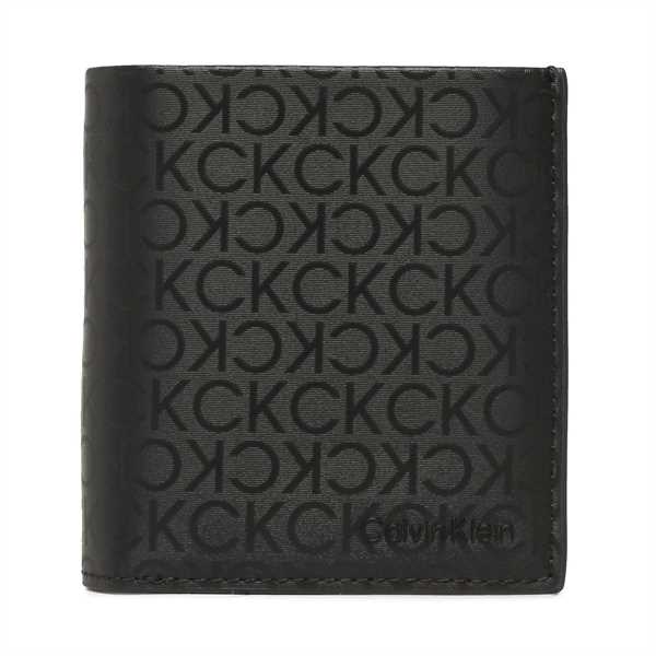 Malá pánska peňaženka Calvin Klein Daily Tech Trifold 6Cc W/Magcoin K50K510196 Čierna