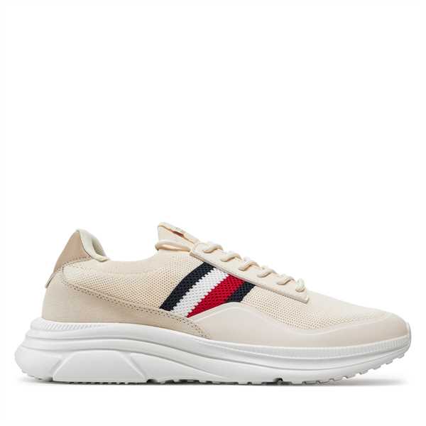 Sneakersy Tommy Hilfiger Modern Runner Premium Knit FM0FM05135 Béžová