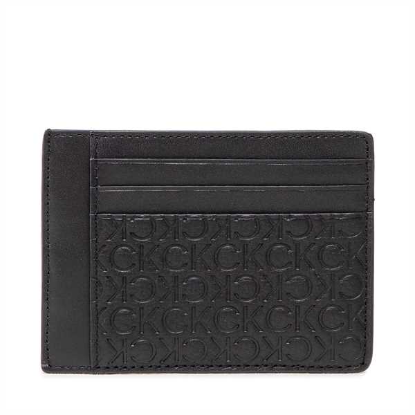 Puzdro na kreditné karty Calvin Klein Subtle Mono Id Cardholder K50K509618 Čierna