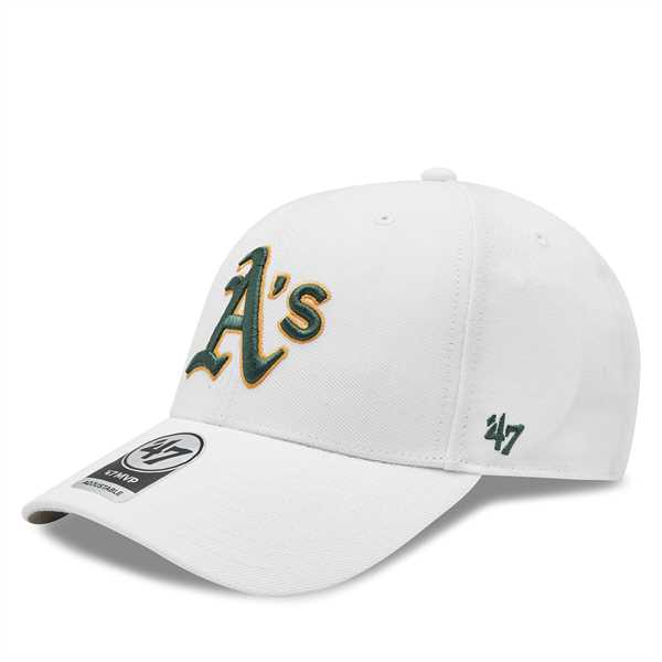 Šiltovka 47 Brand Mlb Oakland Athletics '47 Mvp B-MVP18WBV-WHA Biela