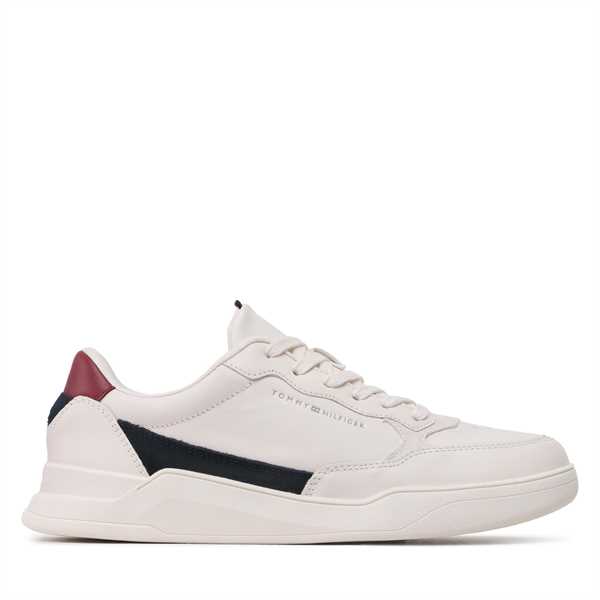 Sneakersy Tommy Hilfiger Elevated Cupsole Leather FM0FM04490 Béžová