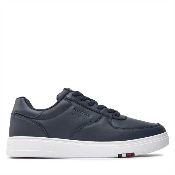 Sneakersy Tommy Hilfiger Modern Cup Corporate Lth FM0FM04941 Tmavomodrá