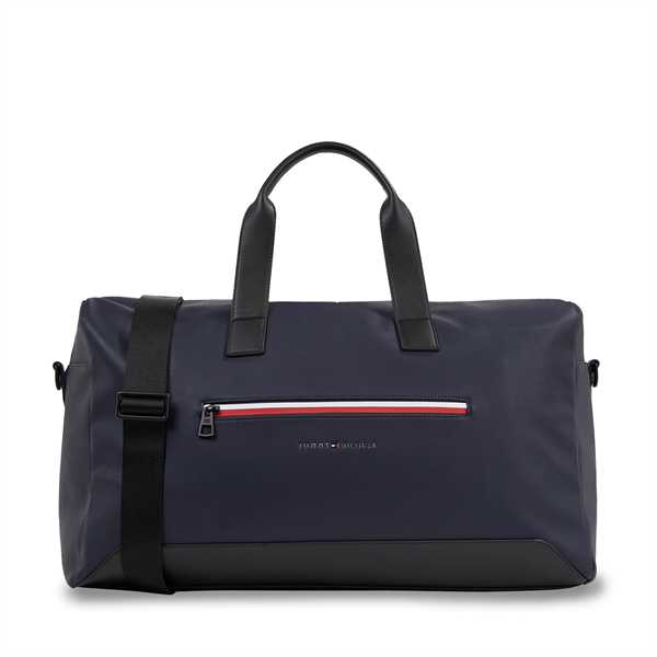 Taška Tommy Hilfiger Th Ess Corp Duffle AM0AM12210 Tmavomodrá