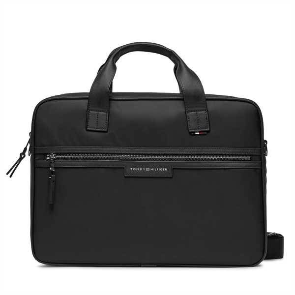 Taška na laptop Tommy Hilfiger Th Urban Repreve Computer Bag AM0AM11836 Čierna