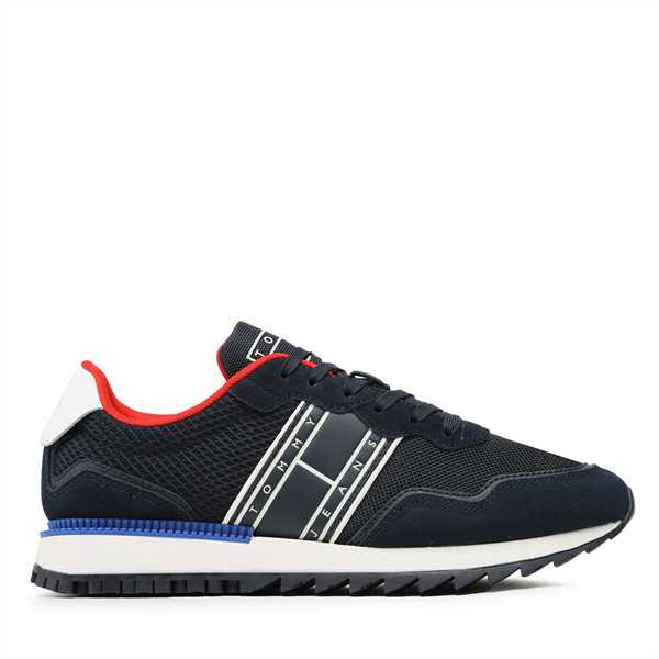 Sneakersy Tommy Jeans Tjm Retro Runner EM0EM01223 Tmavomodrá