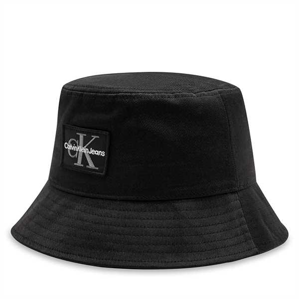 Klobúk Calvin Klein Jeans Mono Logo Patch Bucket Hat K50K512181 Čierna