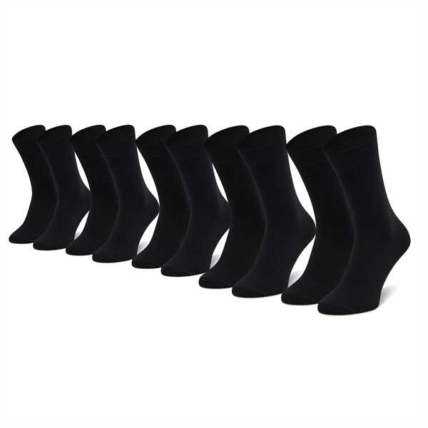 Súprava 5 párov vysokých pánskych ponožiek Jack&Jones Jacjens Sock 5 Pack Noos 12113085 Čierna