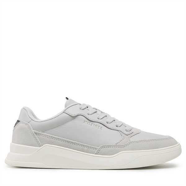 Sneakersy Tommy Hilfiger Elevated Cupsole Leather Mix FM0FM04358 Sivá