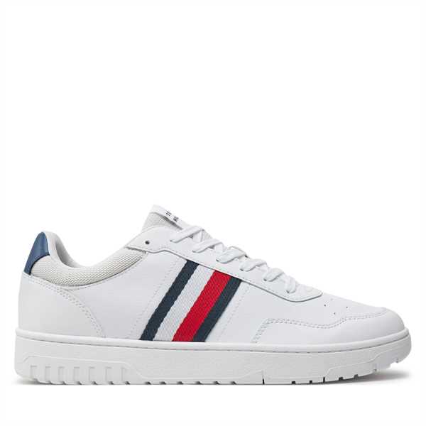 Sneakersy Tommy Hilfiger Th Basket Core Lite FM0FM05116 Biela