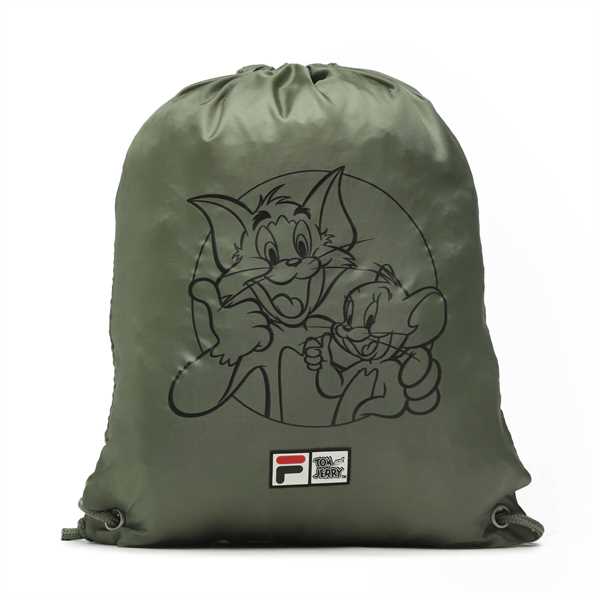 Vak so sťahovacou šnúrkou Fila Tensta Warner Bros Small Sport Drawstring Backapck Zelená