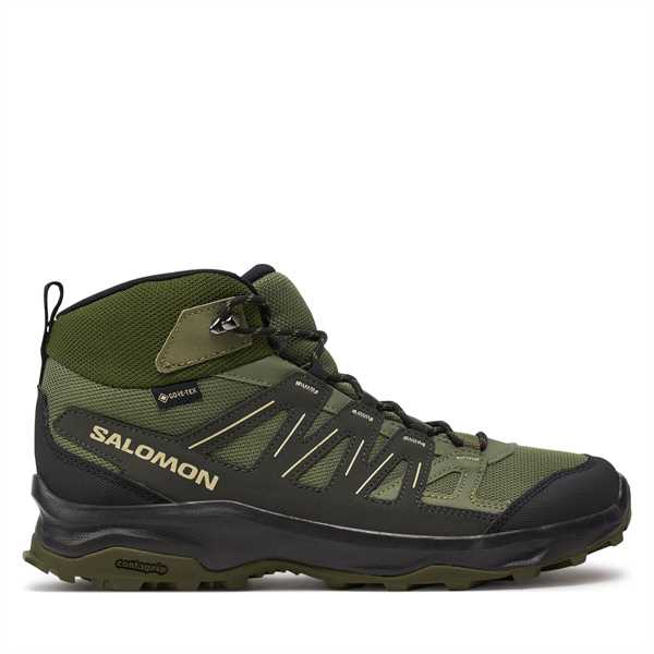 Trekingová obuv Salomon Grivola Mid Gore-Tex L47606400 Zelená