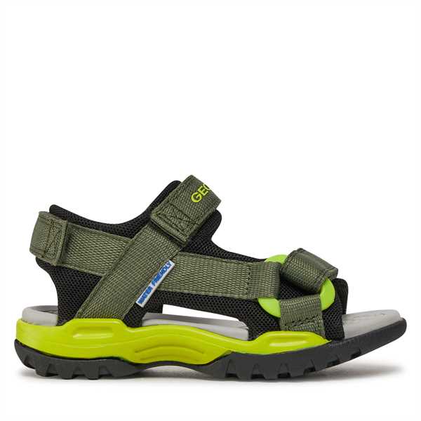 Sandále Geox J Borealis Boy J450RE 01411 C0914 M Kaki