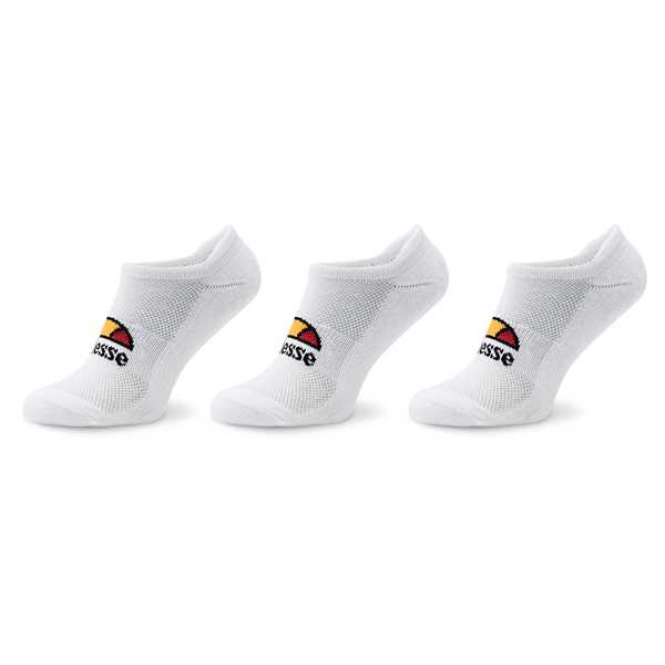 Súprava 3 párov krátkych ponožiek unisex Ellesse Rebi Trainer SBMA2300 Biela