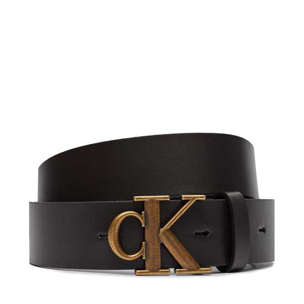 Pánsky opasok Calvin Klein Jeans Ro Mono Plaque Lthr Belt 35Mm K50K511831 Hnedá