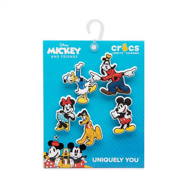 Ozdoba na topánky Crocs Jibbitz™ Disney Mickey & Friends 5 Pack 10010001 Farebná