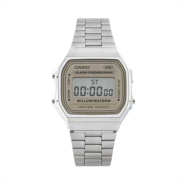 Hodinky Casio A168WA-8AYES Strieborná