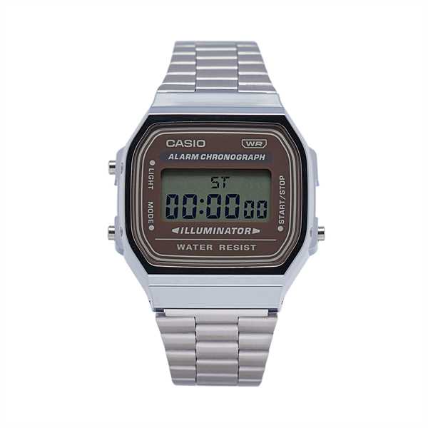 Hodinky Casio A168WA-5AYES Strieborná