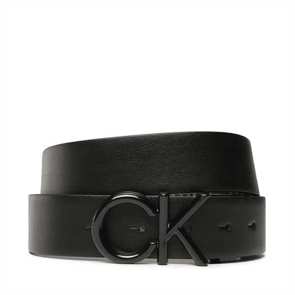 Pánsky opasok Calvin Klein Adjrev Ck Metal Bombe Mono 35Mm K50K509964 Čierna