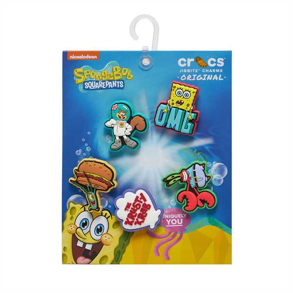 Ozdoba na topánky Crocs Jibbitz Spongebob 5pck 10010012 Farebná