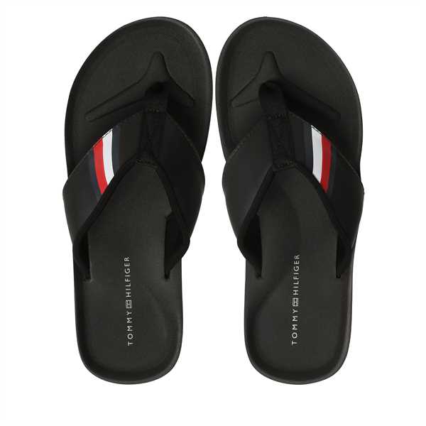 Žabky Tommy Hilfiger Comfortable Padded Beach Sandal FM0FM04473 Čierna