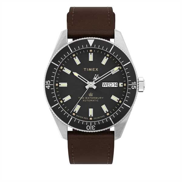 Hodinky Timex Waterbury TW2V24800 Hnedá