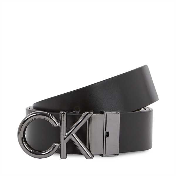 Pánsky opasok Calvin Klein Gs 2 Buckles 1 Strap Belt Set K50K511027 Čierna