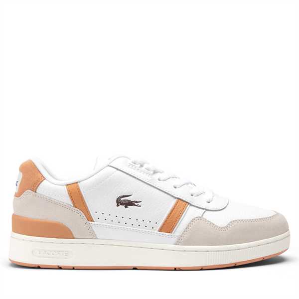 Sneakersy Lacoste T-Clip Contrasted Accent 747SMA0066 Biela