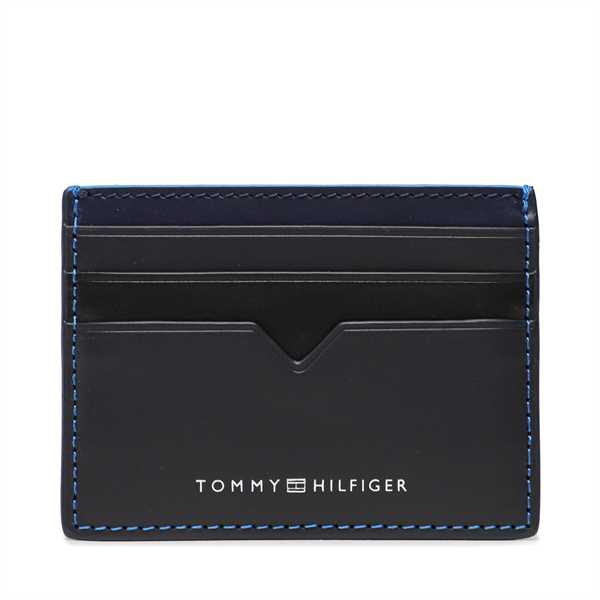 Puzdro na kreditné karty Tommy Hilfiger Th Modern Lather Cc Holder AM0AM10994 Tmavomodrá