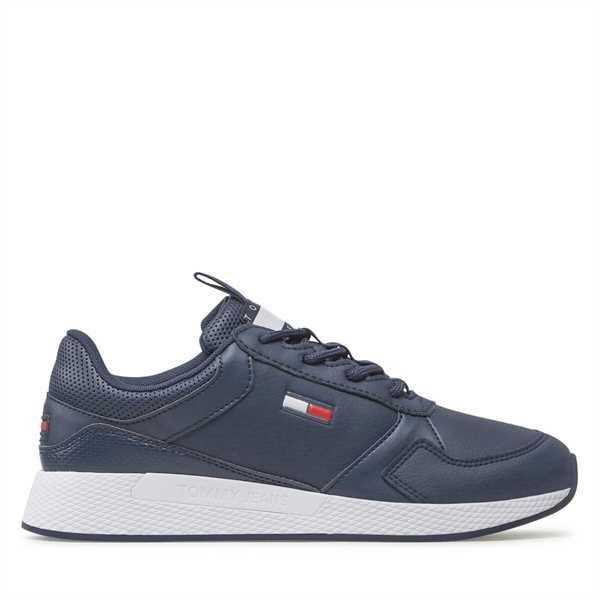 Sneakersy Tommy Jeans Flexi Runner Ess EM0EM01080 Tmavomodrá