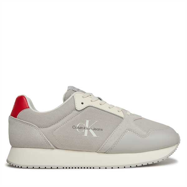 Sneakersy Calvin Klein Jeans Retro Runner Low Mix Ml Btw YM0YM00908 Béžová