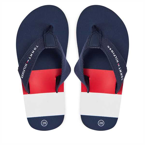 Žabky Tommy Hilfiger T3B8-33446-0058 M Tmavomodrá