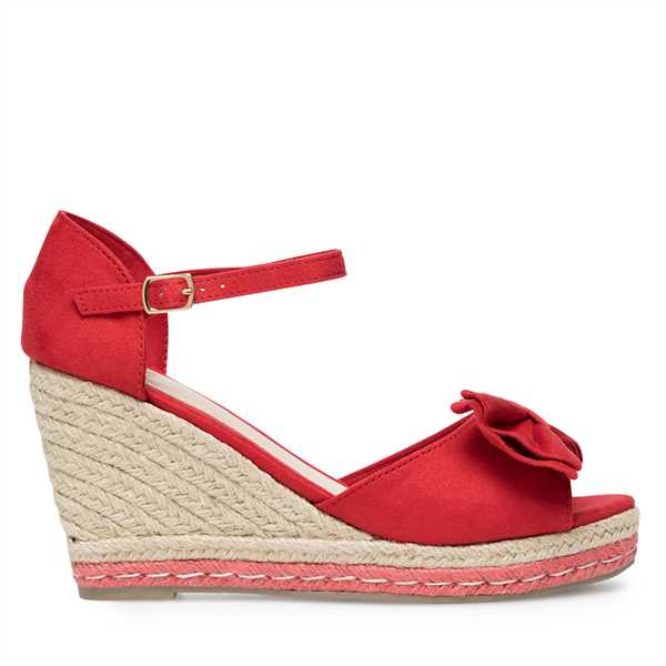 Espadrilky DeeZee WYL2710-02 Červená