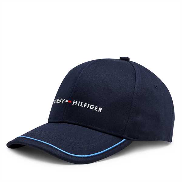 Šiltovka Tommy Hilfiger Th Skyline Cotton 6 Panel Cap AM0AM12304 Tmavomodrá