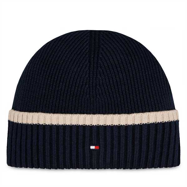 Čiapka Tommy Hilfiger Block Flag Short Beanie AM0AM12030 Modrá