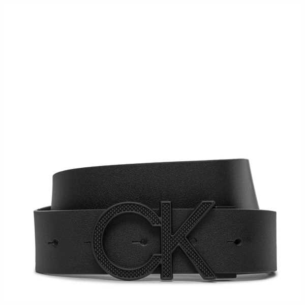 Pánsky opasok Calvin Klein Adj Ck Pique Metal 35Mm K50K511336 Čierna