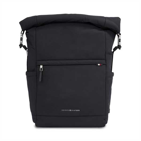 Ruksak Tommy Hilfiger Th Signature Rolltop Backpack AM0AM12221 Čierna