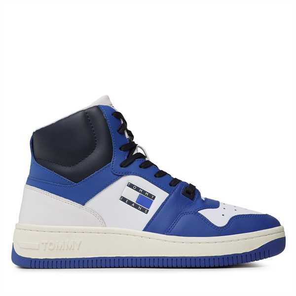 Sneakersy Tommy Jeans Mid Cut Basket EM0EM01164 Modrá