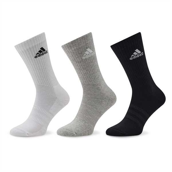 Ponožky Vysoké Unisex adidas Cushioned Crew Socks 3 Pairs IC1311 Sivá