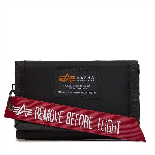 Pánska peňaženka Alpha Industries Crew Wallet II 146940 03 Čierna