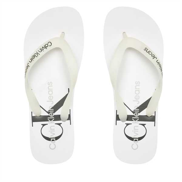 Žabky Calvin Klein Jeans Beach Sandal Monogram Tpu YM0YM00838 Biela