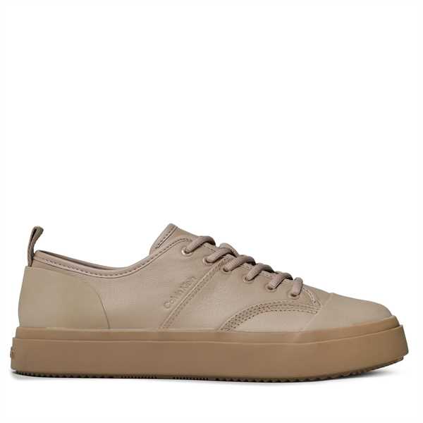 Plátenky Calvin Klein Low Top Lace Up Lth HM0HM01045 Hnedá