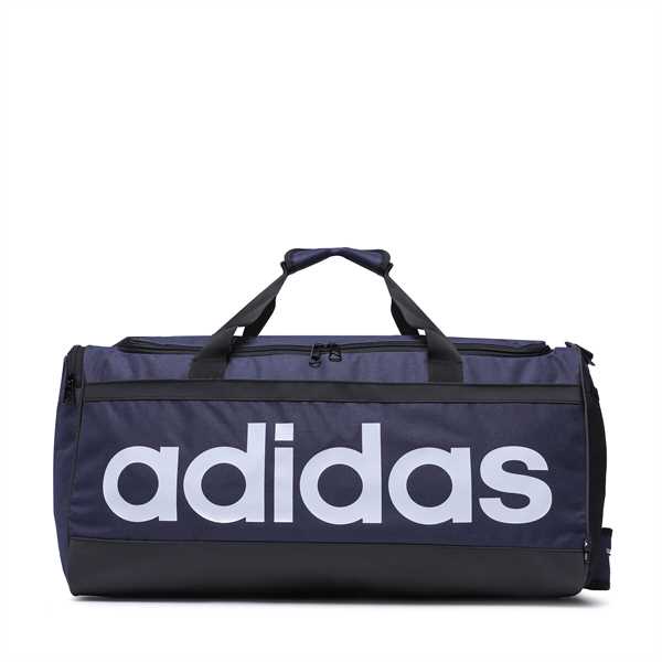 Taška adidas Essentials Linear Duffel Medium HR5349 Tmavomodrá