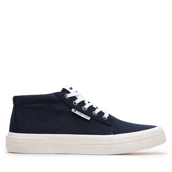 Sneakersy Tommy Jeans Tjm Mid Cut Canvas Color EM0EM01412 Tmavomodrá