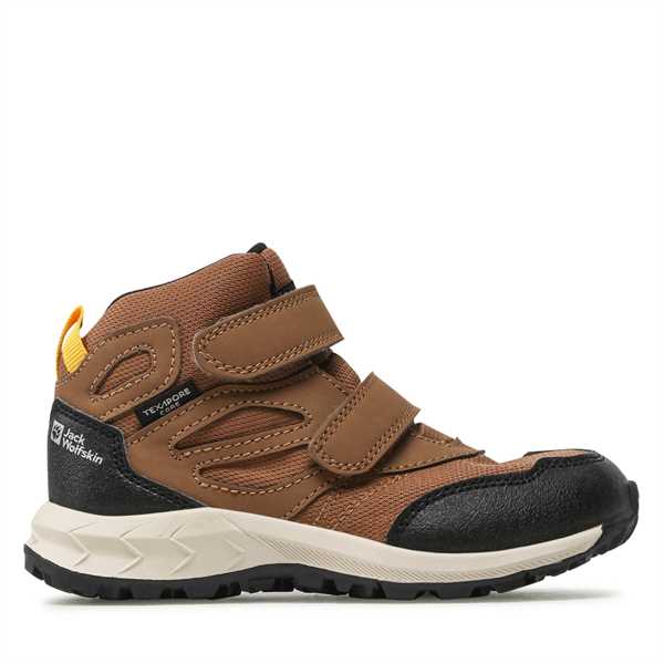 Trekingová obuv Jack Wolfskin Woodland Texapore Mid Vc K 4052591 Hnedá