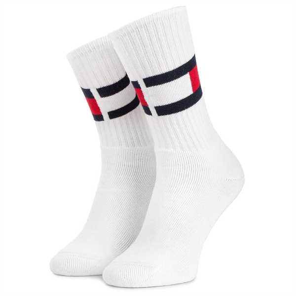 Ponožky Vysoké Unisex Tommy Hilfiger 481985001 Biela