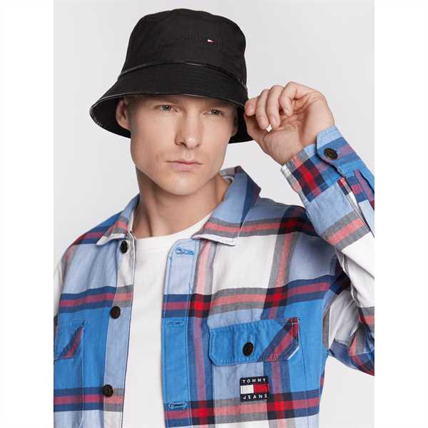 Klobúk typu bucket Tommy Hilfiger AM0AM11369 Čierna