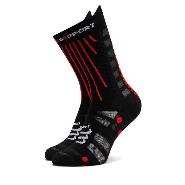 Ponožky Vysoké Unisex Compressport Aero XU00054B Čierna