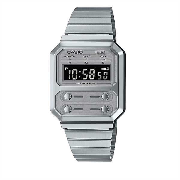 Hodinky Casio Vintage A100WE-7BEF Strieborná