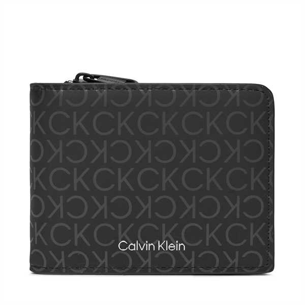 Veľká pánska peňaženka Calvin Klein Rubberized Bifold Half Z/A K50K511376 Čierna