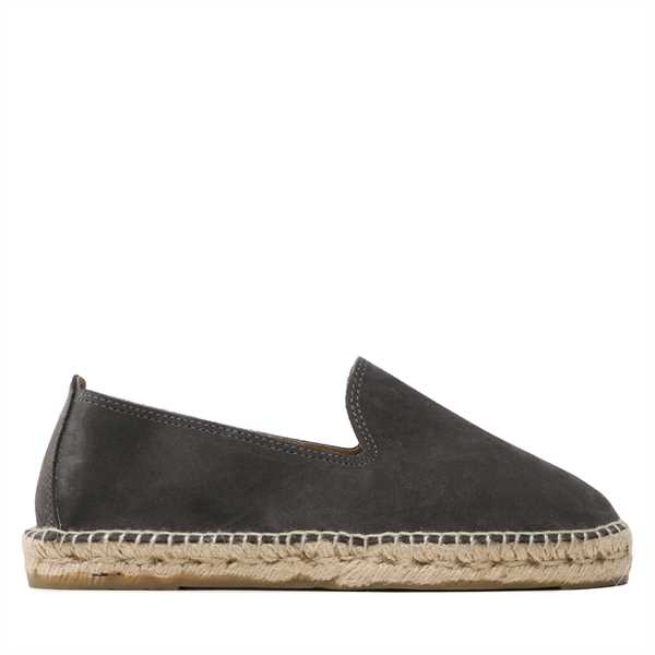 Espadrilky Manebi Suede Flat Espadrilles W 1.0 C0 Sivá